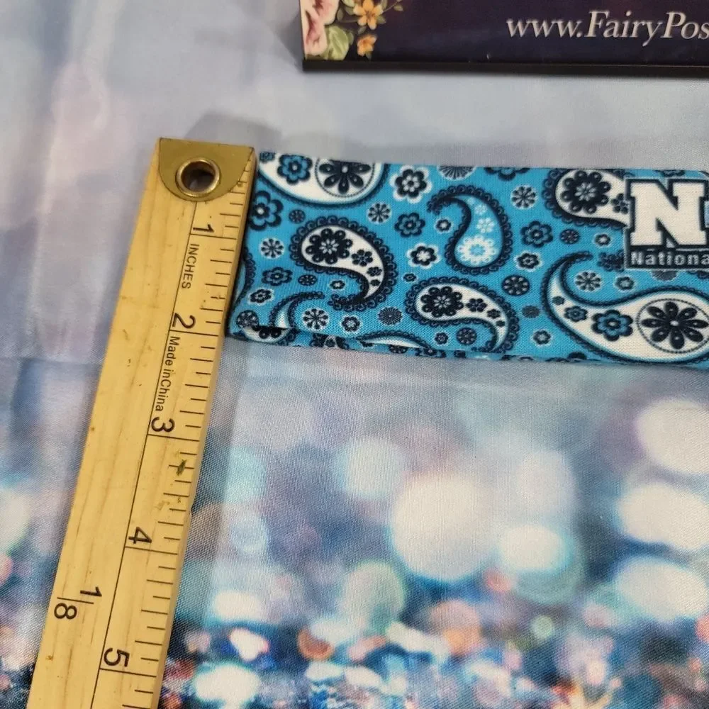 National American Miss Blue Paisley Headband